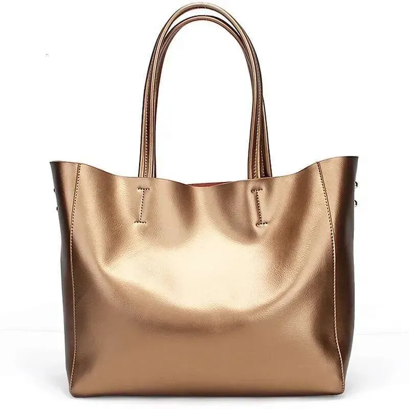 Designer-Tasche 2025 Gold Damen Umhängetasche 100% Echtleder Große Kapazität Handtasche Elegante Damen Messenger Crossbody_voghion.com