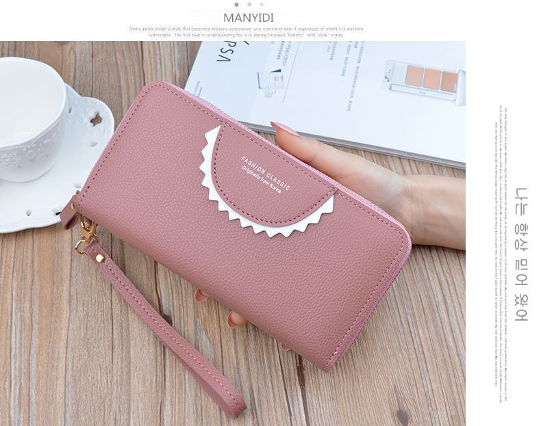 New Zipper Women's Long Handheld with Large Capacity Double Layer Wallet Fashion Mom Phone Bag_voghion.com