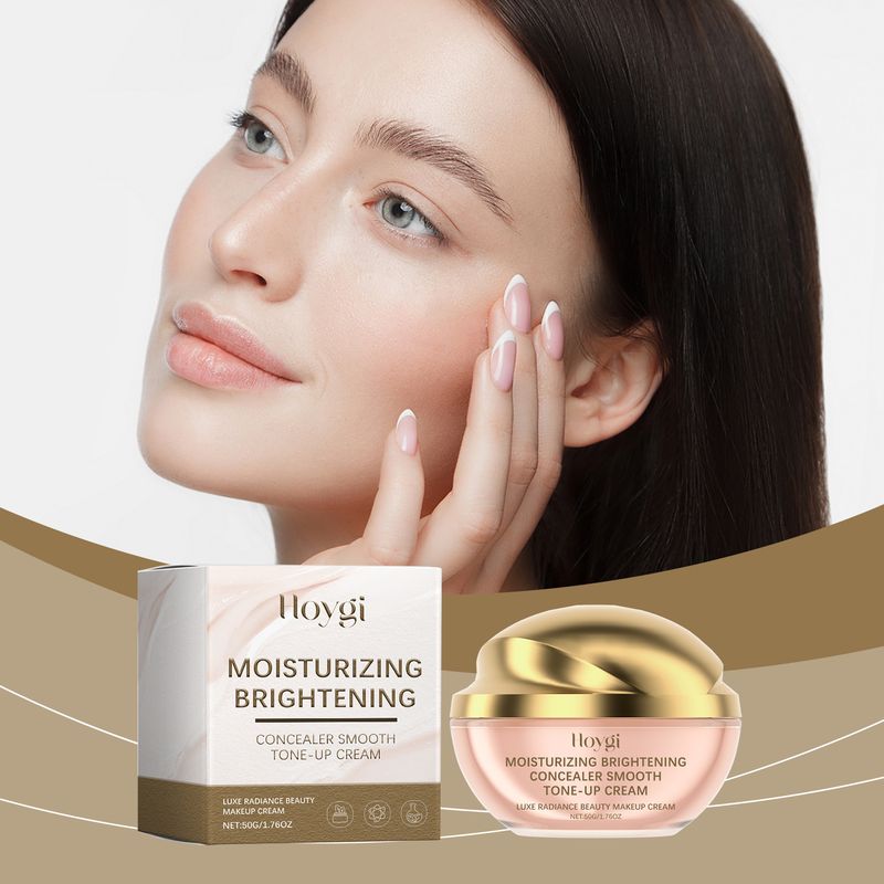 Hoygi Moisturizing Concealer Cream To Cover Blemishes Lazy Refresh Moisturizing Hydrating Nude Brightening Foundation_voghion.com