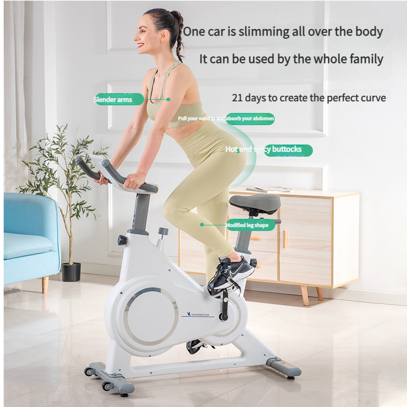 Bici elettrica silenziosa per esercizi cardio a casa con controllo magnetico intelligente_voghion.com