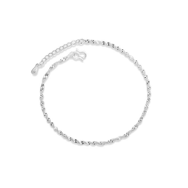 Sparkling Fashion Versatile Cauliflower Chain Anklet Simple Fresh Style_voghion.com