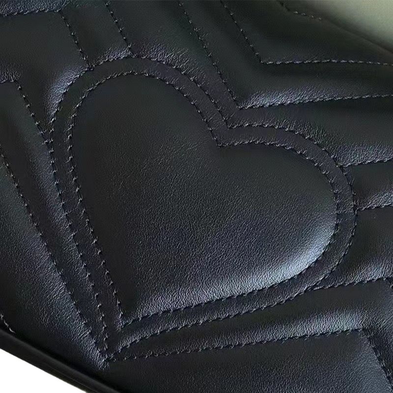 2025 Klassische Umhängetasche mit Kette und Wellenmuster, Herz-Motiv, Marmont-Tasche_voghion.com