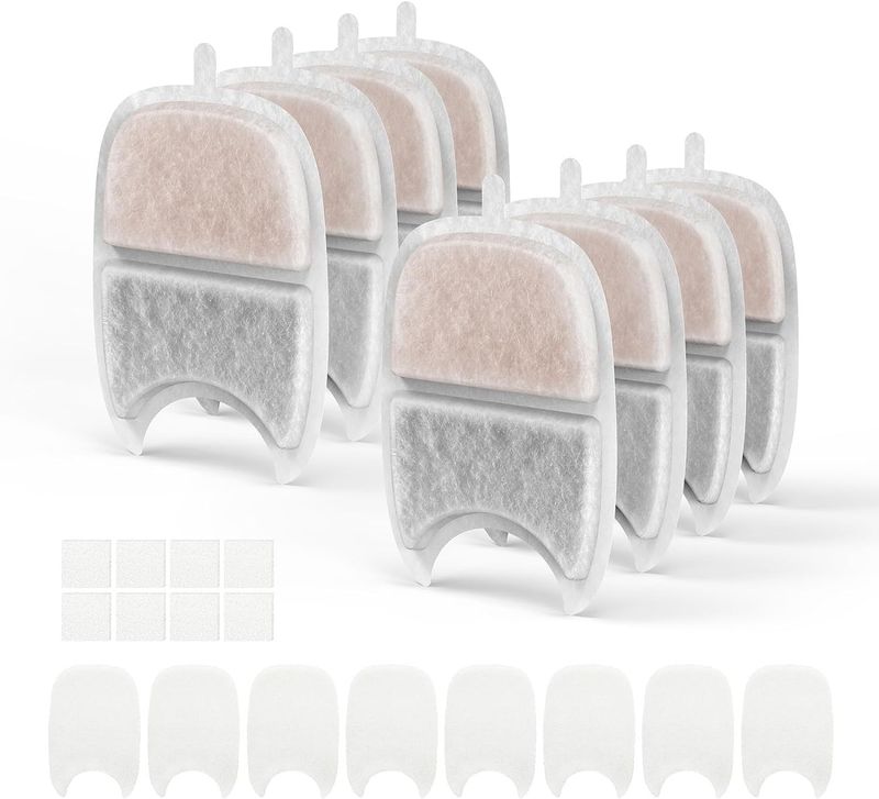 Pet Dispenser Cartridge Activated Carbon Ion Resin Cat Dog Water Feeder Filter Pad_voghion.com