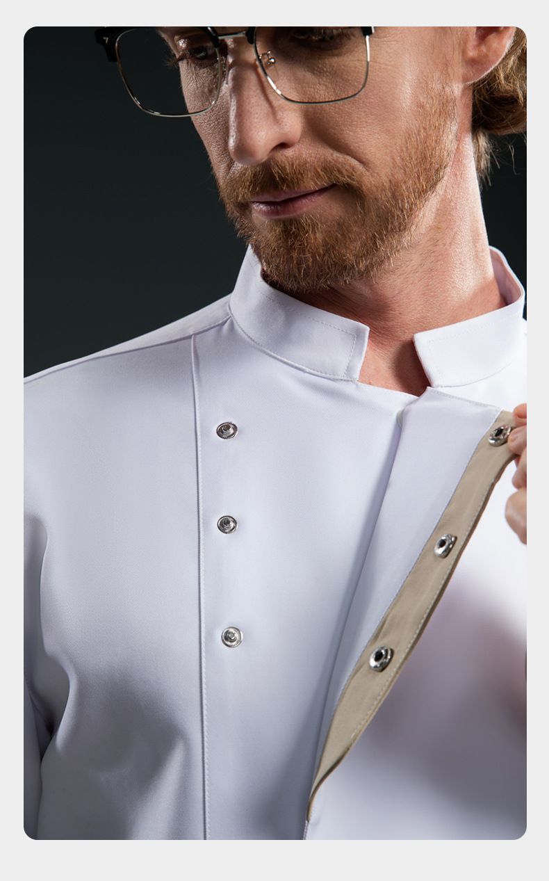 Härenkleeder Chefkach Aarbechtskleeder Laangärmlech Hären Hierscht a Wanter Catering Hotel Hot Pot Barbecue Restaurant Réck Kichen Aarbechtskleeder_voghion.com
