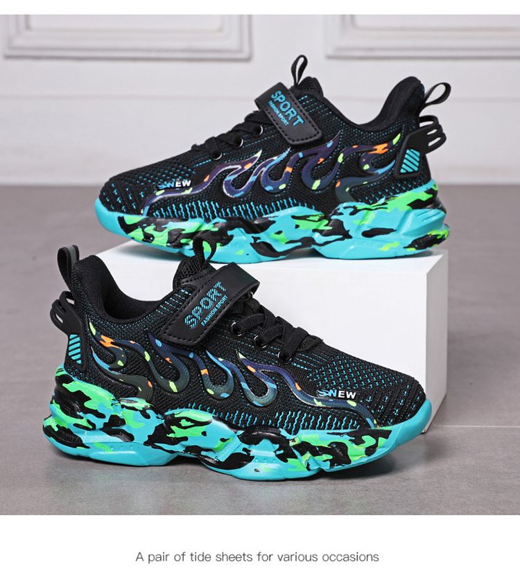 Scarpe da ginnastica per ragazzi, nuove scarpe da ginnastica Flame Fly Mesh Top, tutte abbinate, alla moda, per ragazzi_voghion.com