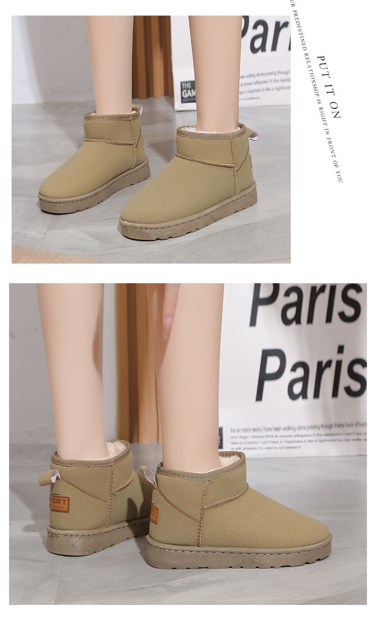 Scarpe da donna, stivali invernali da neve – stivaletti slip-on foderati in pelliccia (3 colori)_voghion.com