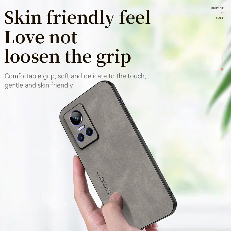Vintage Leather Soft Phone Case For Oppo Realme 8 9 10 11 Pro Plus C11 C21Y C31 C33 C55 GT Neo 5 2 3 3T Sheepskin Full Cover_voghion.com