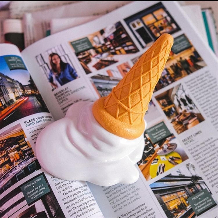 ice cream door stop ice cream door resistance realistic props home decoration ice cream door card_voghion.com