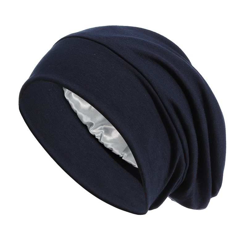 Cappelli da uomo a doppio strato in cotone modal, a tesa larga, per la cura dei capelli, con fodera in raso, semplici e alla moda, adatti a tutti i tipi di capelli._voghion.com