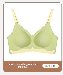 Wireless pure cotton modal French triangle cup underwear women's wireless small chest push up special thin bra_voghion.com
