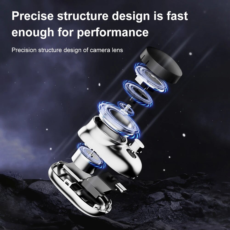 1pc Mini upgraded with 6-blade portable mini charging travel electric shaver for men's shavers_voghion.com