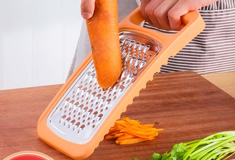 Multifunktionale Haushaltsreibe, doppelseitiger Gemüse- und Obstschneider, Kartoffelschredder, Küchenhelfer_voghion.com