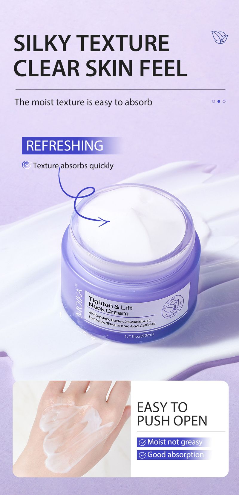 Neck Firming Cream Reduces Fine Lines And Brightens The Neck. Moisturizing Cream_voghion.com