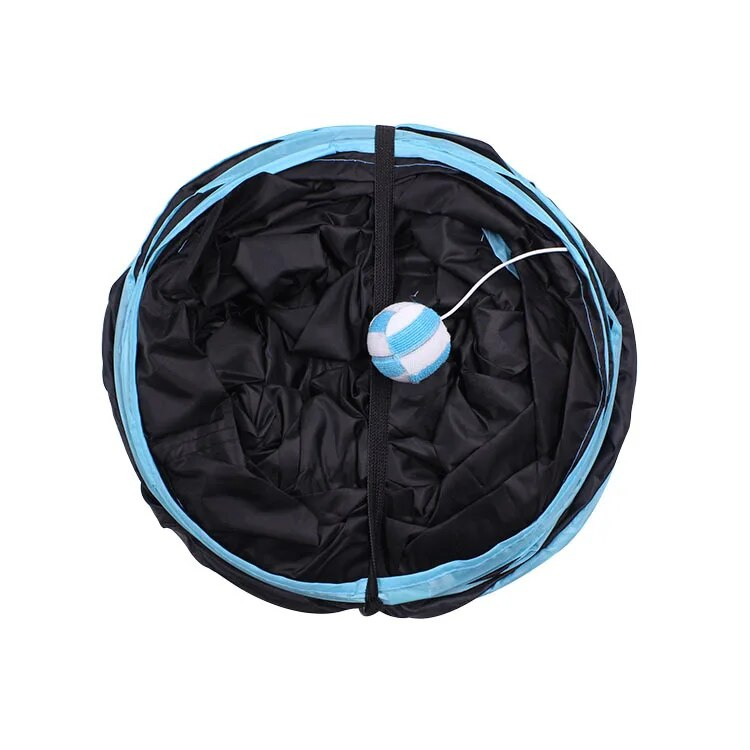 Cat Tunnel Foldable Pet Tunnel Play Funny tent many Holes Kitten Rabbit outdoor Indoor Training Play Tube Cat Dog Game Pipe_voghion.com