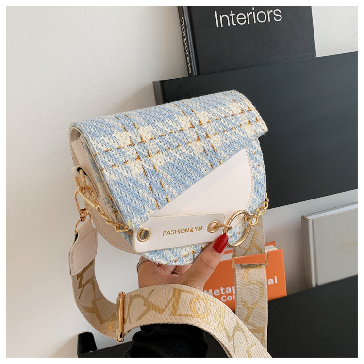 Niche super hot sell nieuwe alles-in-één damesmode brede schouderband enkele schouder crossbody mode zadeltas_voghion.com