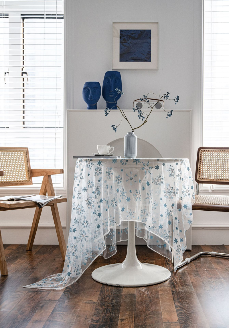 Nappe colorée brodée de fleurs, gâteau, photographie de fond, fil de Table, accessoire brodé, nappe blanche_voghion.com