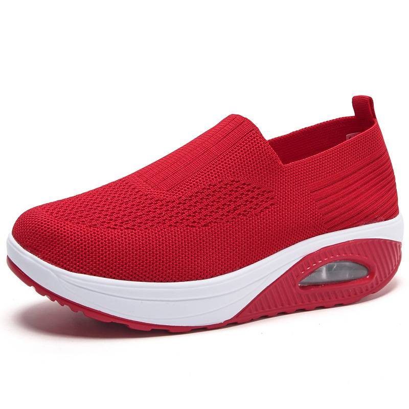 Women's Large Size Shoes Air Cushion Mesh Half Slippers Women_voghion.com