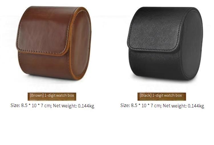 Domače shranjevanje Prenosna škatla za shranjevanje ur Mehanska ura Visokokakovostno usnje Večnamenska prenosna potovalna torba proti padcu Preprosta torba za uro_voghion.com