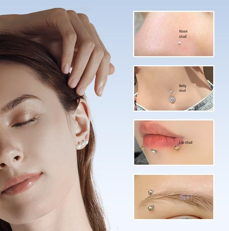 Spray per la cura del piercing all'orecchio, detergente delicato e profondo, liquido all'ipoclorito, spray per la cura post-piercing all'orecchio_voghion.com
