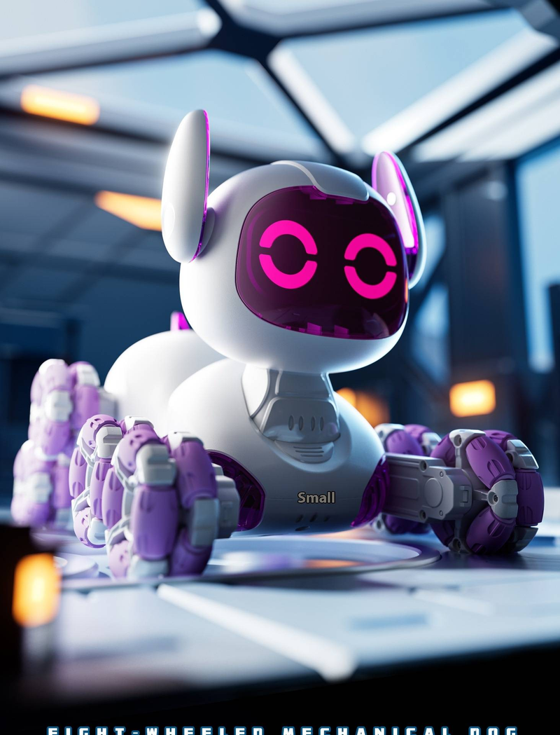 Mechanischer Stunt-Hund mit acht Rädern, ferngesteuertes Spielzeug, Gestenerkennung, Kletterdeformation, elektrischer intelligenter Roboterhund für Kinder_voghion.com