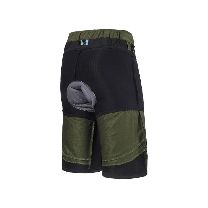 NOKO-ARSUXEO Outdoor-Radhose Fahrradshorts Anzug Abnehmbare wasserdichte Multi-Reißverschlusstasche Atmungsaktive Schweißshorts Herren_voghion.com