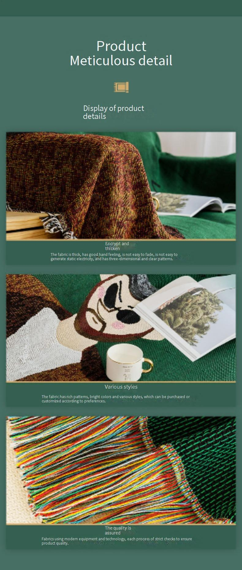 Capa de sofá estilo étnico - Manta multiuso à prova de poeira para sofá-cama e decoração de carro (acessório reversível leve de 150 x 200 cm para casa boêmia)_voghion.com