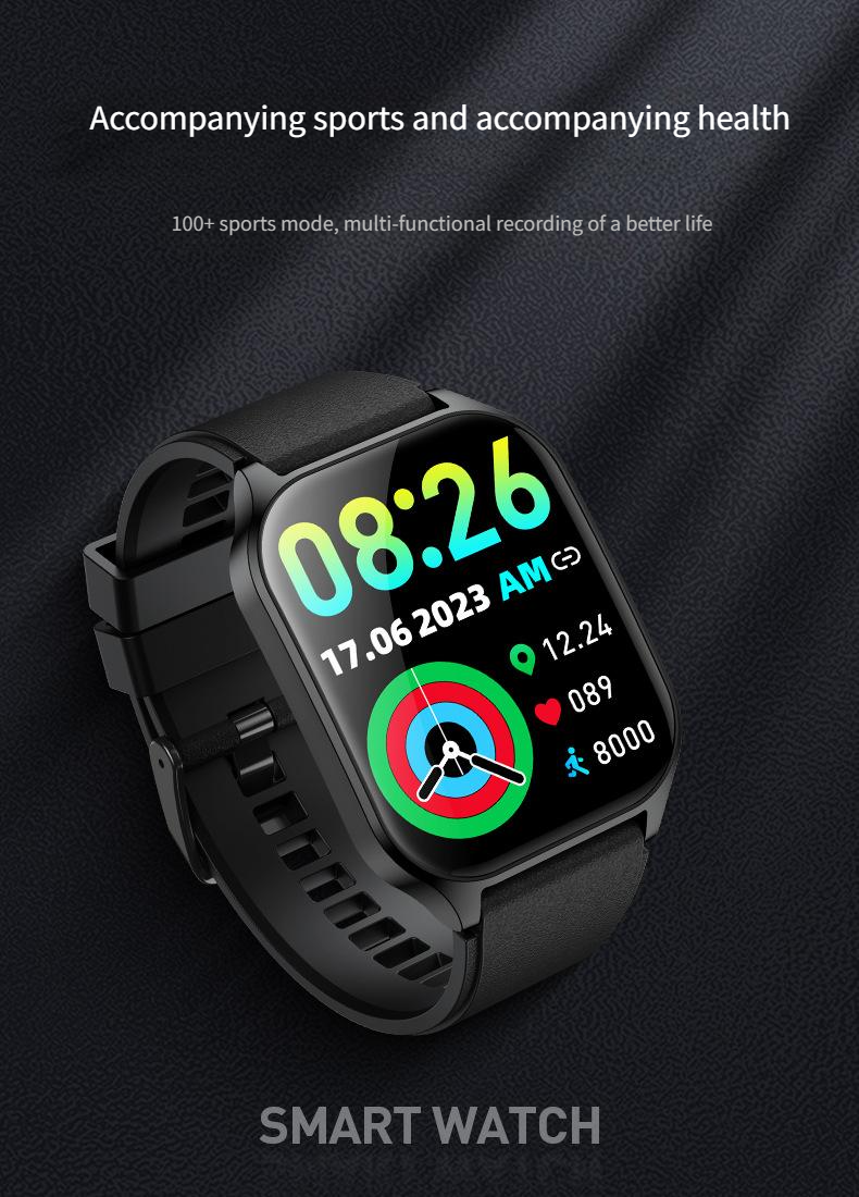 Smart Watches P109 Curved Screen Real Time Heart Rate Blood Oxygen Health Monitoring Sports Bluetooth Call Watch_voghion.com