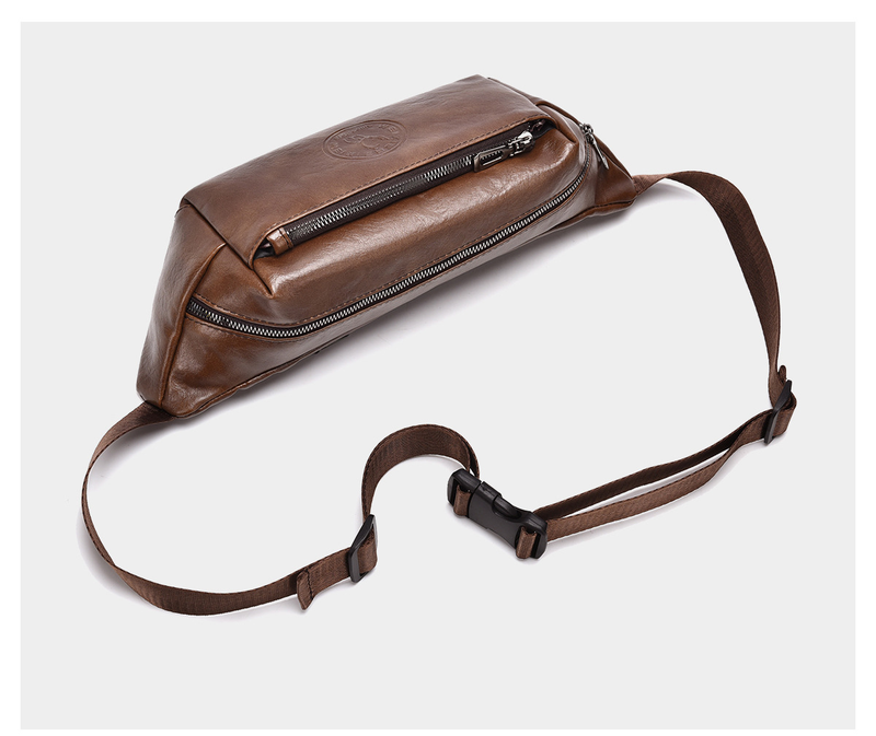 Men's Large Capacity Sports Waist Bag Multi Function Waterproof Mobile Phone Bag Can Hold 8 Inch Mobile Phone_voghion.com