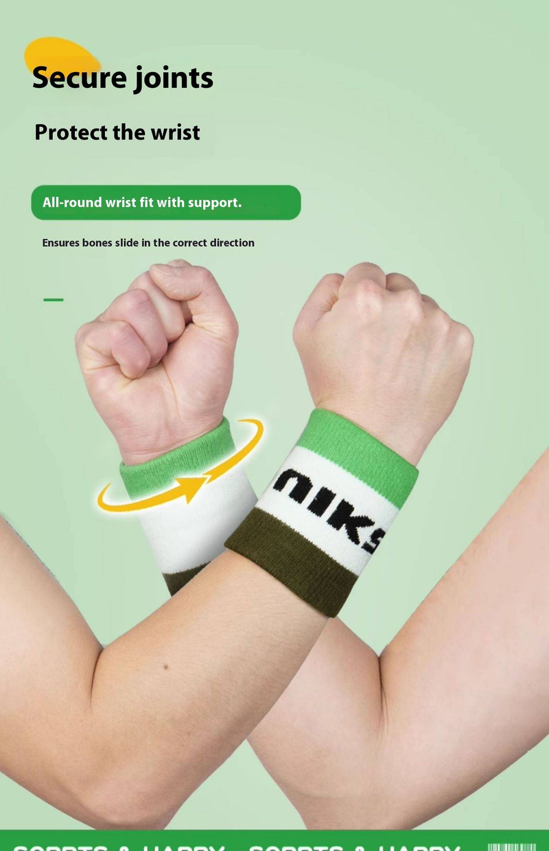 Polsiere sportive - Supporto per il polso traspirante e traspirante per badminton, tennis, corsa, palestra e basket (unisex, vari colori)_voghion.com