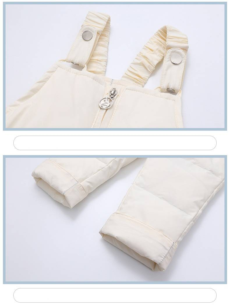 Premium Kids Winter Down Jacket Set – Soft & Warm Toddler Snowsuit (50-55% White Duck Down, 1-3Yrs, 80-100cm, Unisex, Zipper Closure)_voghion.com