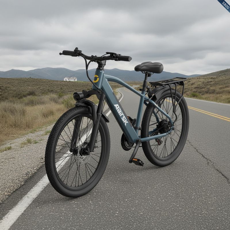 Bicicleta elétrica Aairsk S800 para adultos, bateria de 36V 13Ah, trava com cartão inteligente_voghion.com