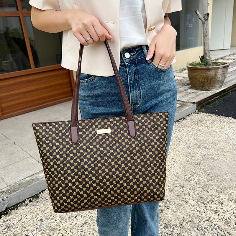 Borsa a mano stampata nuova Borsa da donna Borsa a mummia casual Stile coreano Borsa a tracolla di grande capacità_voghion.com