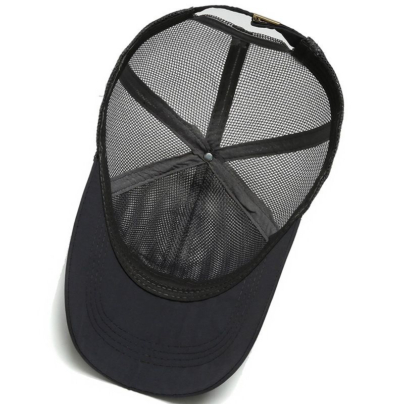 Cappellini estivi Cappellino da camionista in rete completa Snapback Pesca Traspirante Esterno Uomo Protezione solare Cappello da corsa_voghion.com