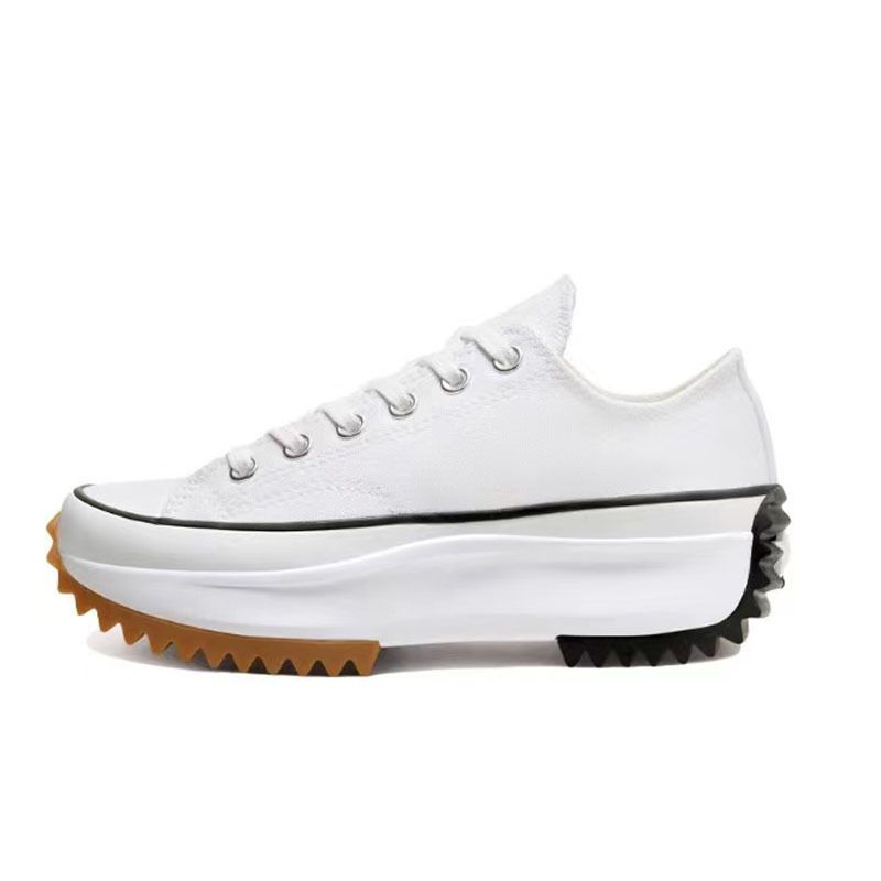 New New New 1970S, Sandwich Cookies, Thick Sole, Sponge Cake, High And Low Cut Canvas Shoes, Inner Height_voghion.com