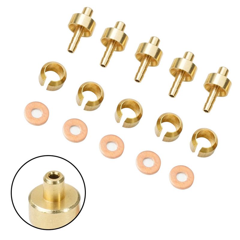 5set Oil-Naald Set Five-e Body Suitable For-HOPE Hose Insert Oil Needle Olive Head Five Thread Bicycle Brake Parts_voghion.com
