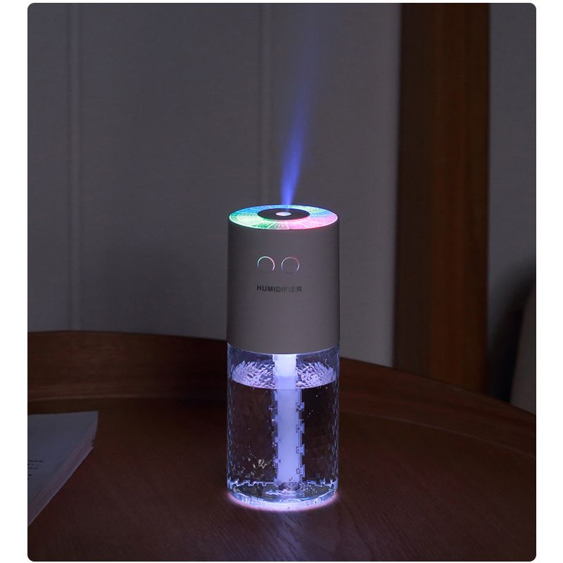 Lampada di proiezione di cristallo umidificatore wireless Mini portatile USB umidificatore d'aria per auto e casa umidificatore per oli essenziali_voghion.com