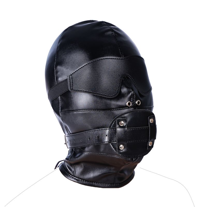 SM Erstickender, abnehmbarer Ballknebel, All-Inclusive-Kopfbedeckung, sensorische Deprivation, BDSM-Queen-Training, männliche und weibliche Sklavin_voghion.com
