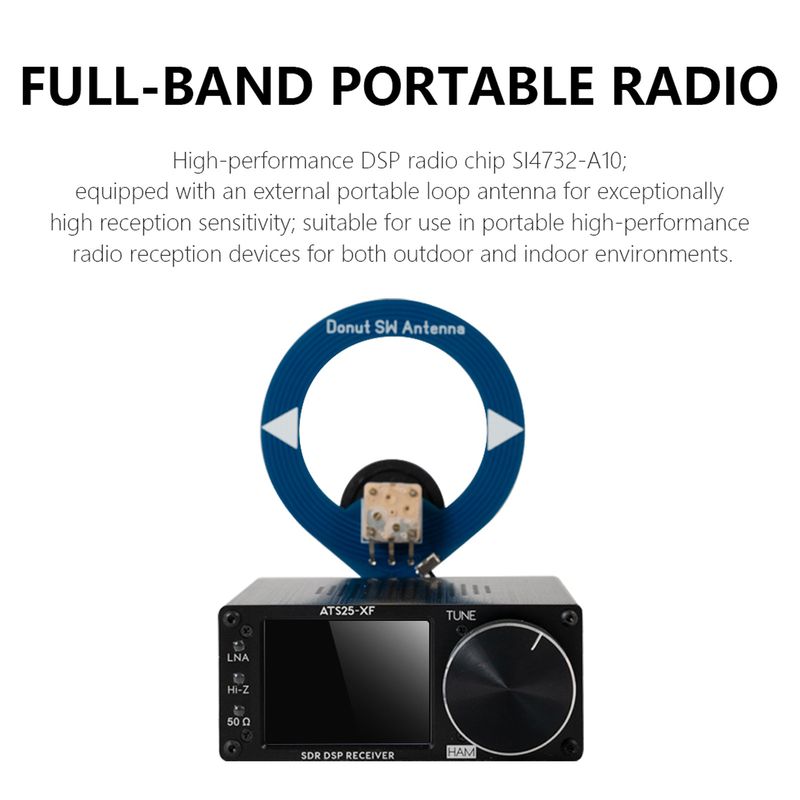 Ricevitore radio ad alte prestazioni DSP a banda intera ATS25-XF originale 2025, versione aggiornata 4.20_voghion.com