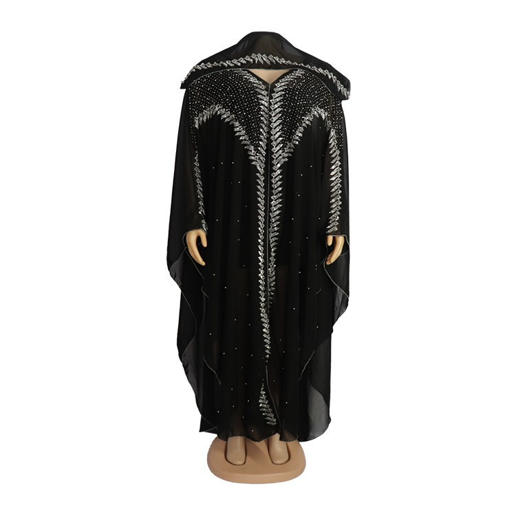 Dameskleding jurk parel chiffon hete diamanten kralen met binnengroep bronspot een stuk drop shipping_voghion.com