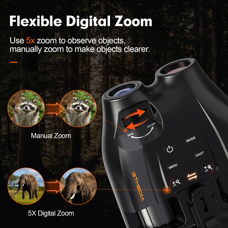 Cross-Mirror Hot-Selling Head-Mounted HD Telescope Day And Dual-Use N4 Outdoor Infrared Night Vision Device_voghion.com