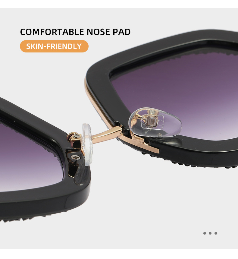 New Fashion Large Frame and Su Personalized Network Red Style Glasses Trend Women's Diamond Inlaid_voghion.com