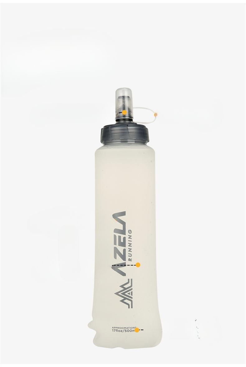 Borraccia pieghevole portatile da 500 ml, morbida, per uso esterno, per escursionismo e trail running._voghion.com