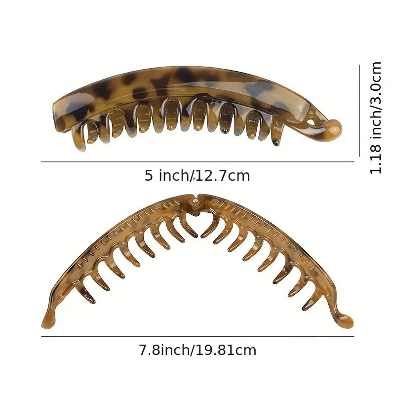 Gioielli per capelli, fermaglio a banana grande da 13 cm, semplice forcina verticale per capelli, forcina per capelli con coda di cavallo, fermaglio per afferrare la parte posteriore della testa._voghion.com