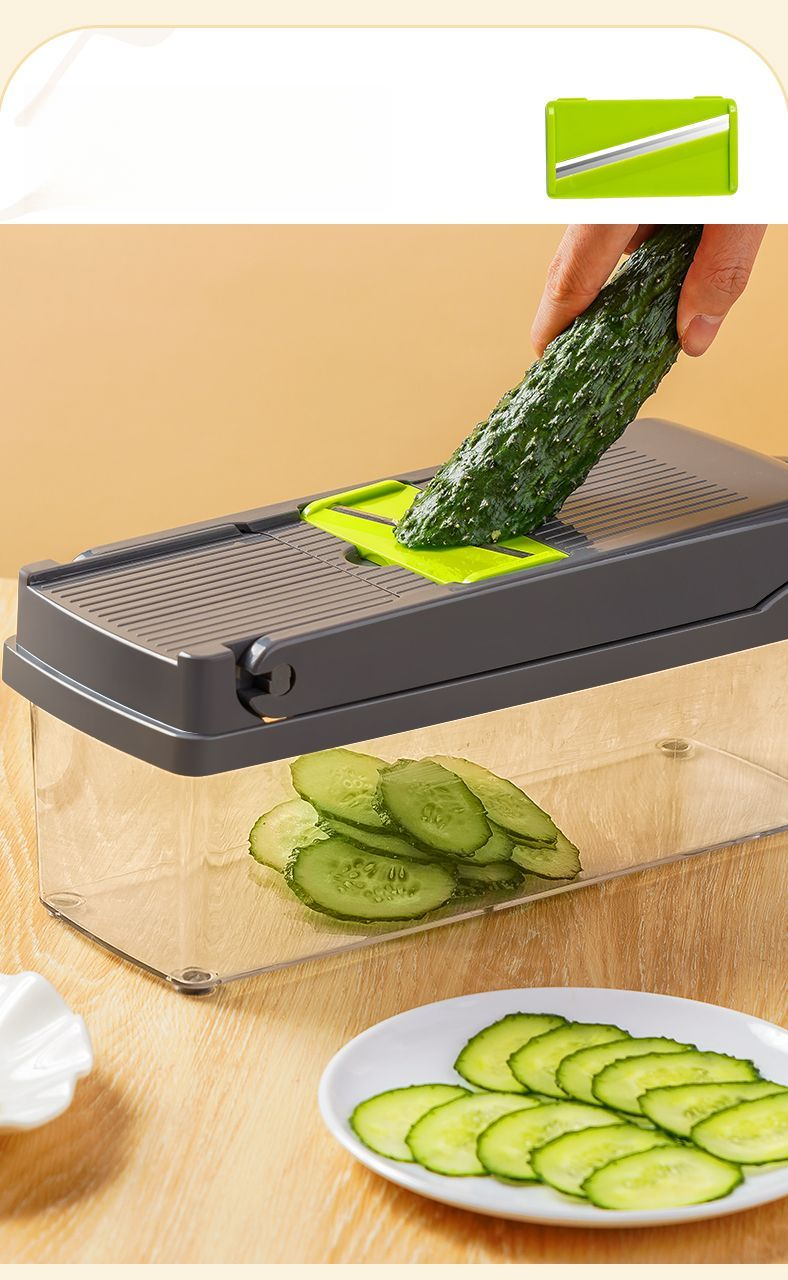 Utensile per tagliare a cubetti, multifunzionale per frutta, cipolle, grattugia per patate, affettatrice per carote, taglia insalata, taglia verdure_voghion.com