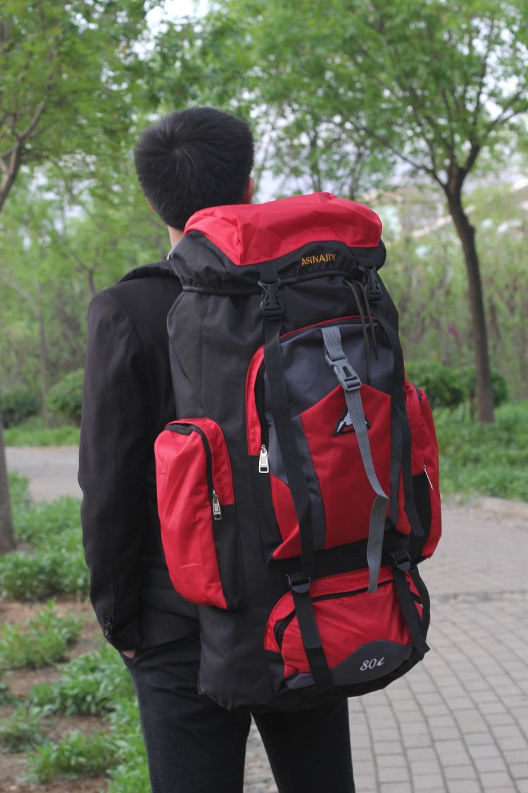 Tragbarer, wasserdichter Bergsteigerrucksack für Herren im Freien, 80 l_voghion.com