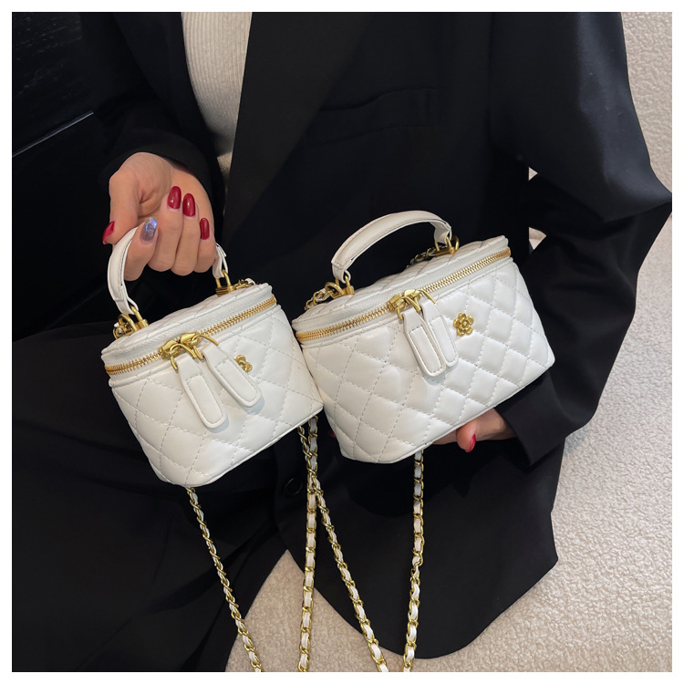 Lingge Kettentasche Damen 2023 neue Minitasche Persönlichkeit Pop ausländisches Temperament Umhängetasche Eimertasche_voghion.com