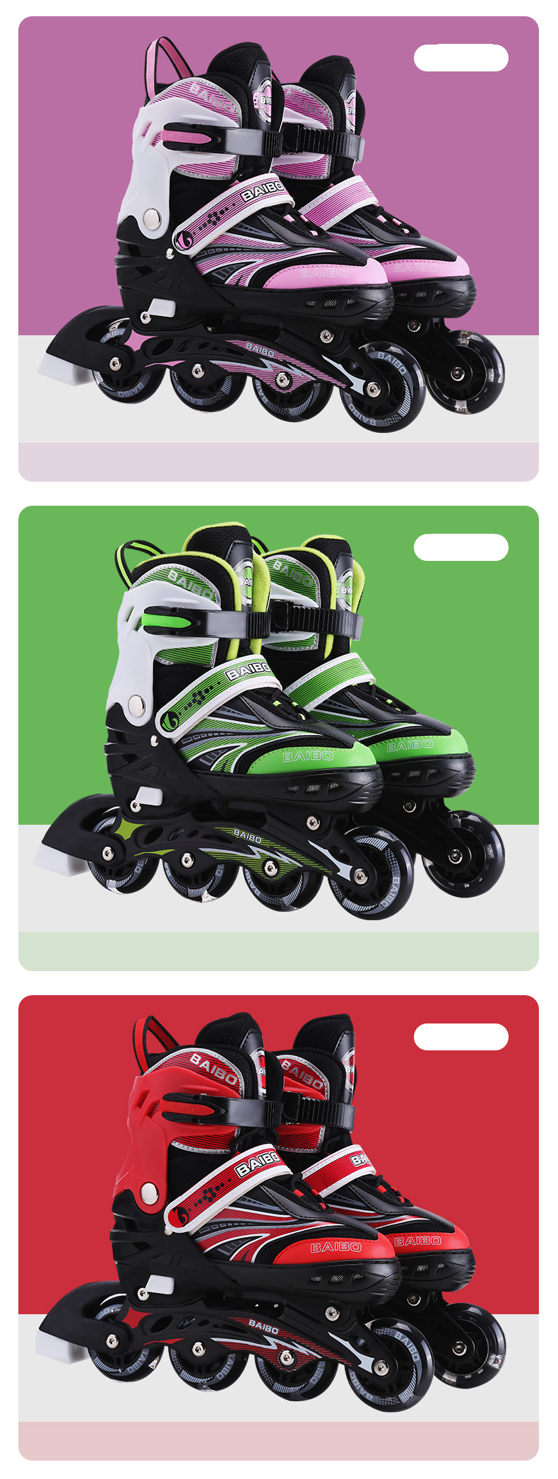 Kid's Clothing Roller Skates Full Set No Flash Children's Roller Skates Youth Roller Skates College Students Skates Adult Adjustable Shoes_voghion.com