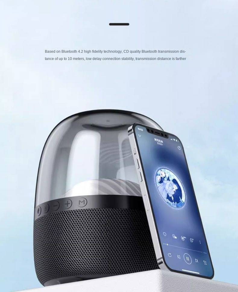 Alto-falante Bluetooth sem fio Harman Liuli de 3ª geração de última geração Subwoofer Crystal de 3ª geração Alto-falante de celebridade da Internet_voghion.com