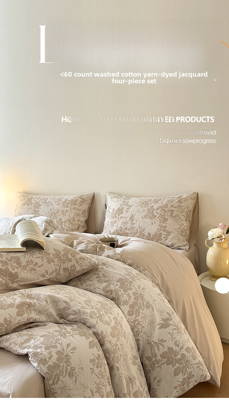 2/3/4pcs Bedding Sets yarn bed sheets bedding four-piece set_voghion.com