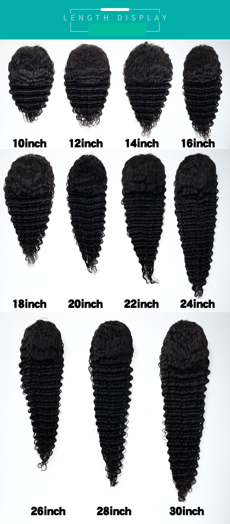 Pelucas de cabello humano con ondas profundas y encaje frontal completo de 13 x 4_voghion.com